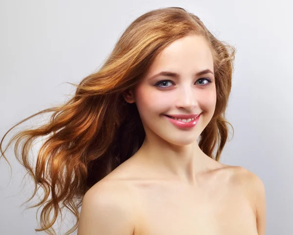 Beautiful Long Wavy Hair on Beautiful Girl With Long Wavy Hair   Stock Photo    Anton Maltsev
