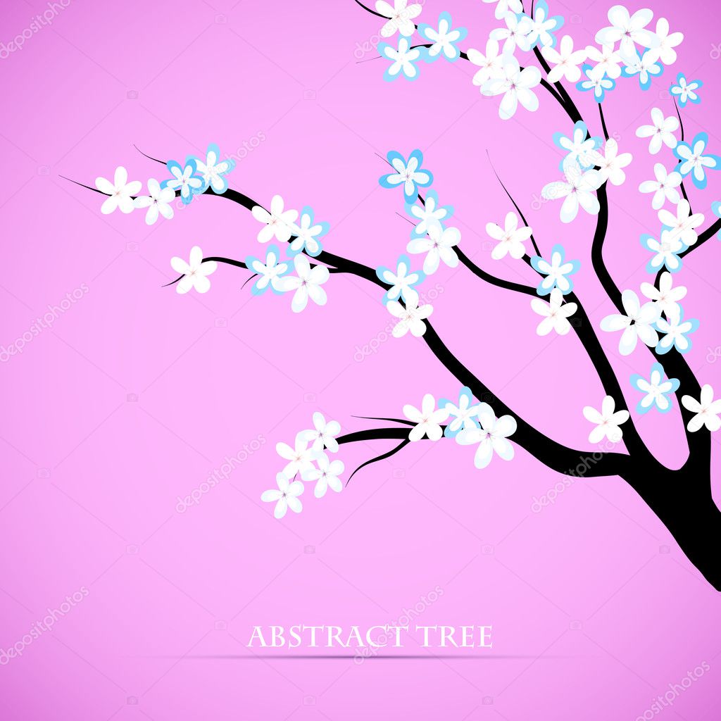 Abstract Cherry Blossom