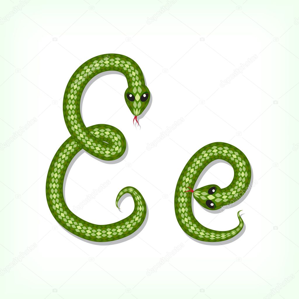 snake font