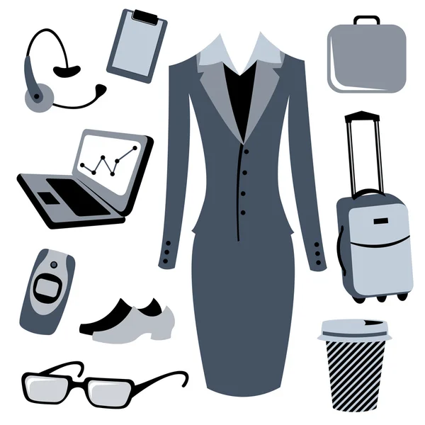 Bussiness woman accessories set — Stock Vector #11573466