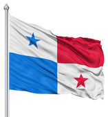 Waving flag of Panama — Foto Stock