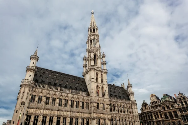 Town hall in Brussels against the blue sky