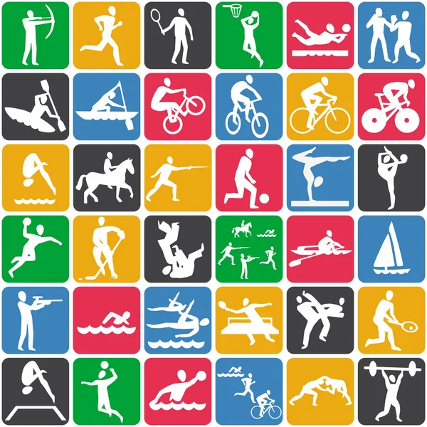 Seamless pattern with sport icons