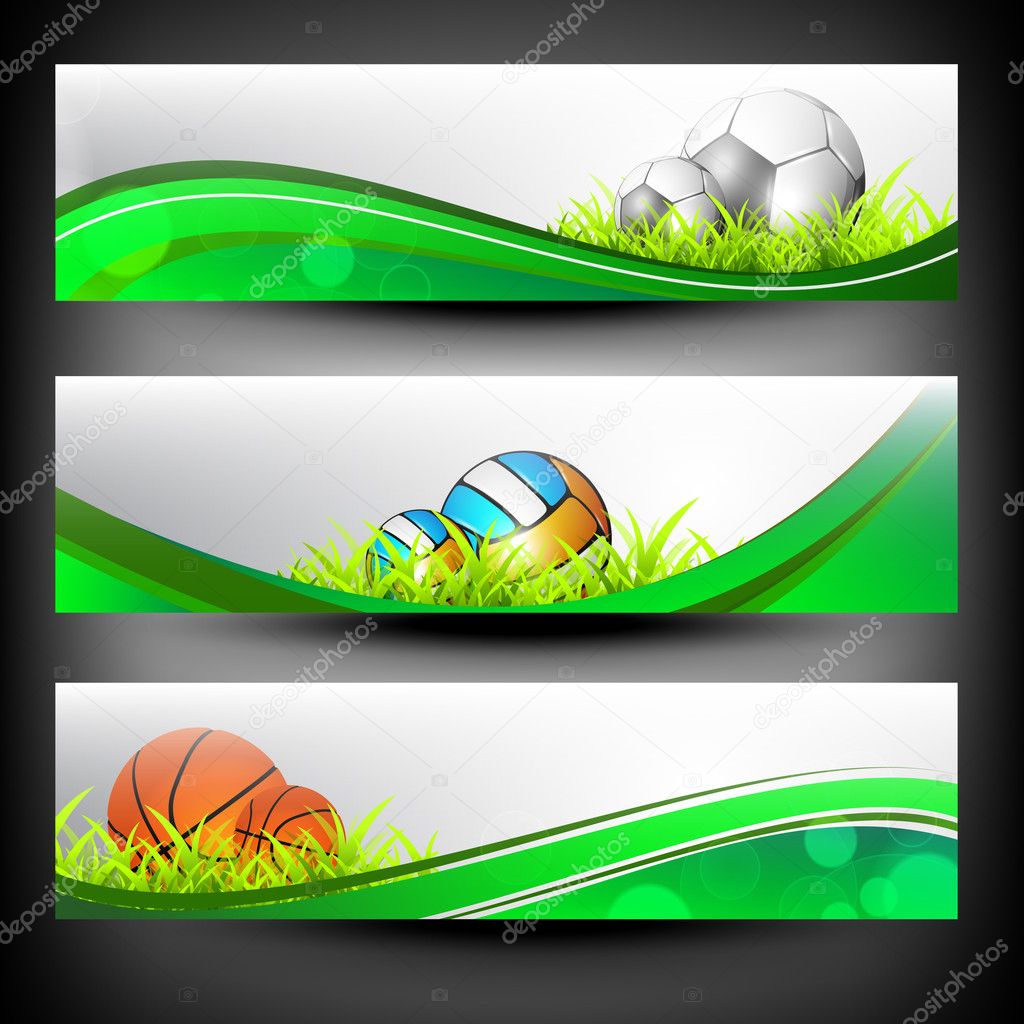 Abstract colorful Sport banners set. — Stock Vector © alliesinteract