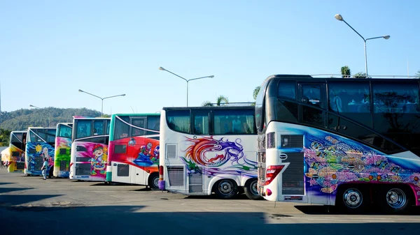 Painted buses