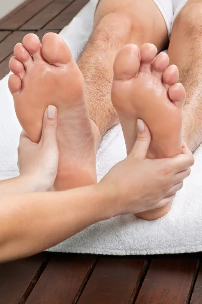 Man Receiving Foot Massage