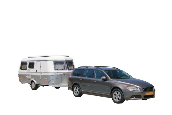 Car and caravan