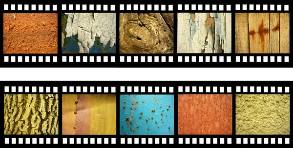 Film strip with old natural textures