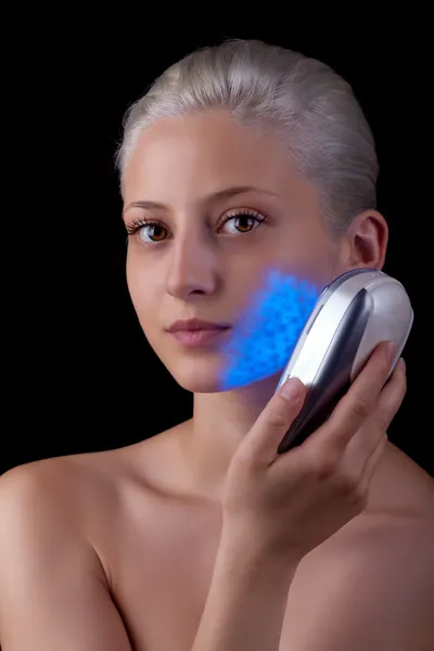 Photo-therapy treatment with blue light