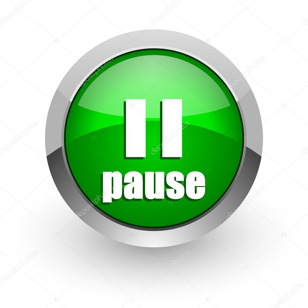 Icône pause Photo #11640942