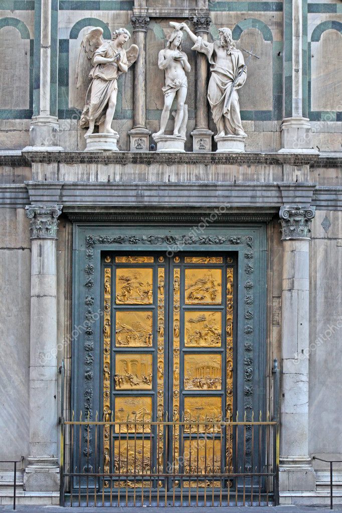 Ghiberti Paradise Baptistery Bronze Door Duomo Cathedral Florence Italy