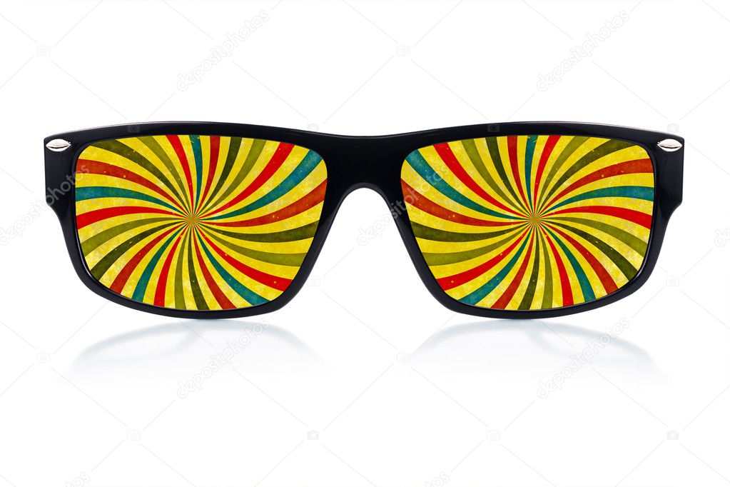 de soleil avec une vision psychédélique — Photographie