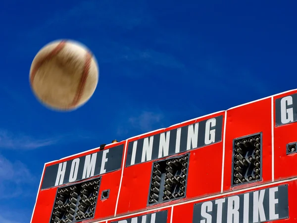 Baseball Scoreboard with Homerun