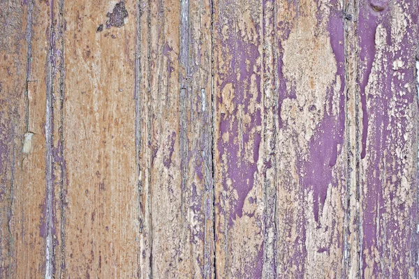 Closeup of old painted wooden door