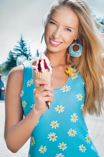 Girl with ice cream
