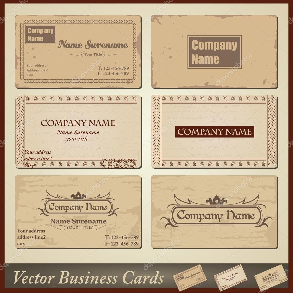 Old Business Cards