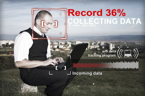 Collecting data concept