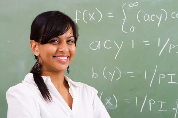 Female math teacher