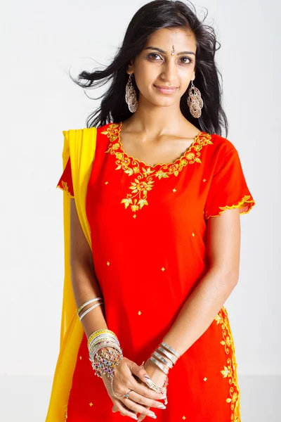 Beautiful indian woman wearing traditional sari