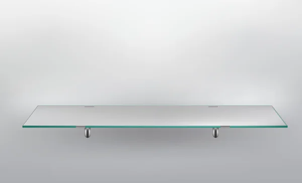 Glass Shelf on grey background — Stock Vector #11580852