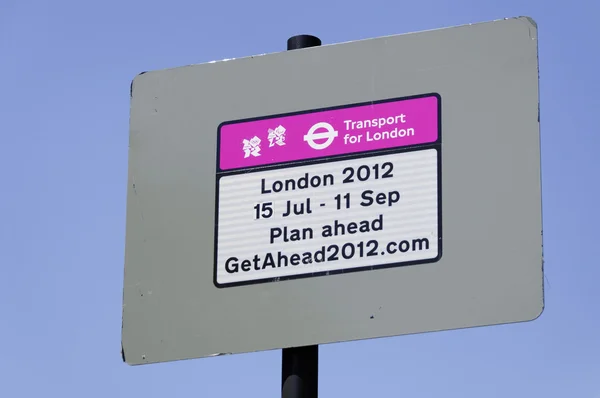 Monday July 23, 2012: Transport for London sign on Park Lane