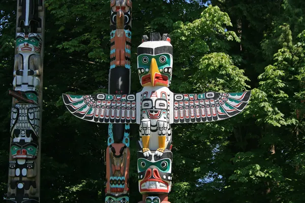 Totem Poles in Stanley Park, Vancouver Canada