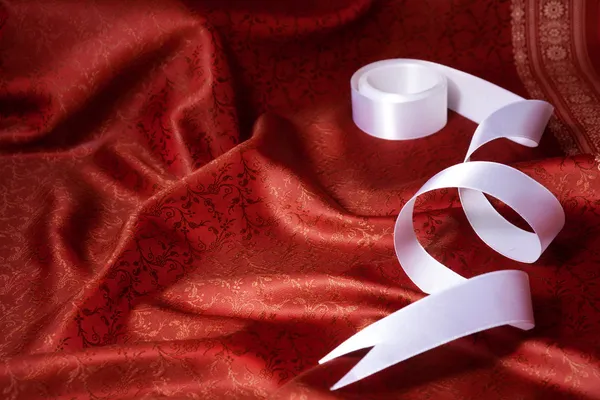 Ribbon and silk background