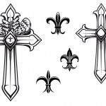 Vintage Cross Vector — Stock Vector © vectorfreak #31674195