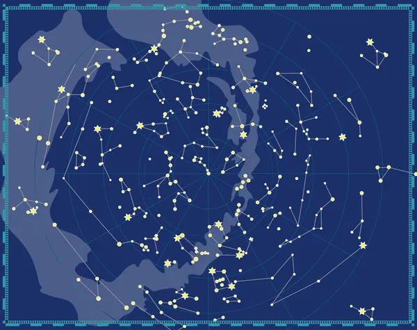 Celestial Map of The Night Sky