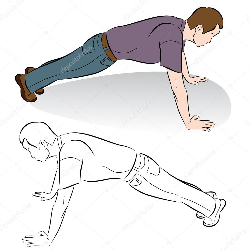 Flexiones Ilustraciones Stock Vectores Y Clipart Ilustraciones The