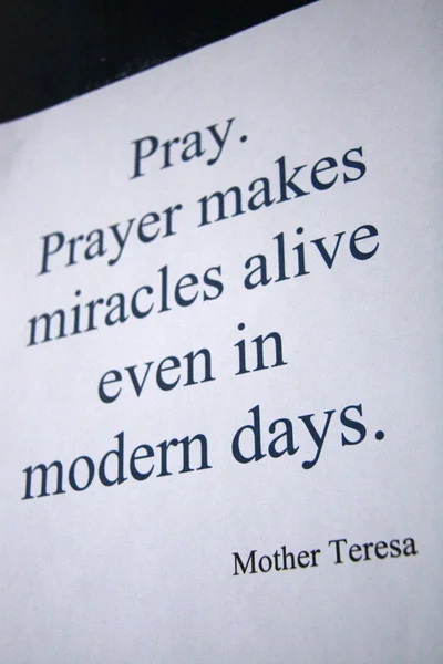 Mother Teresas Quote - , Kolkata, India