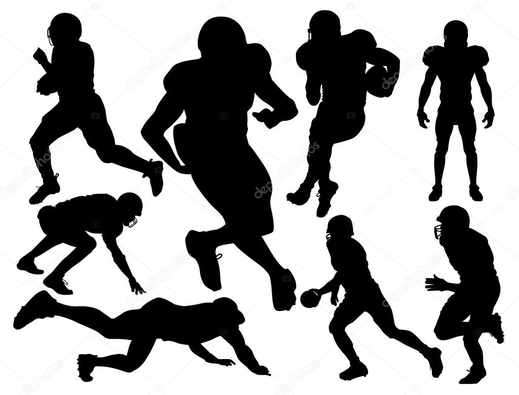 Soccer Players Silhouette