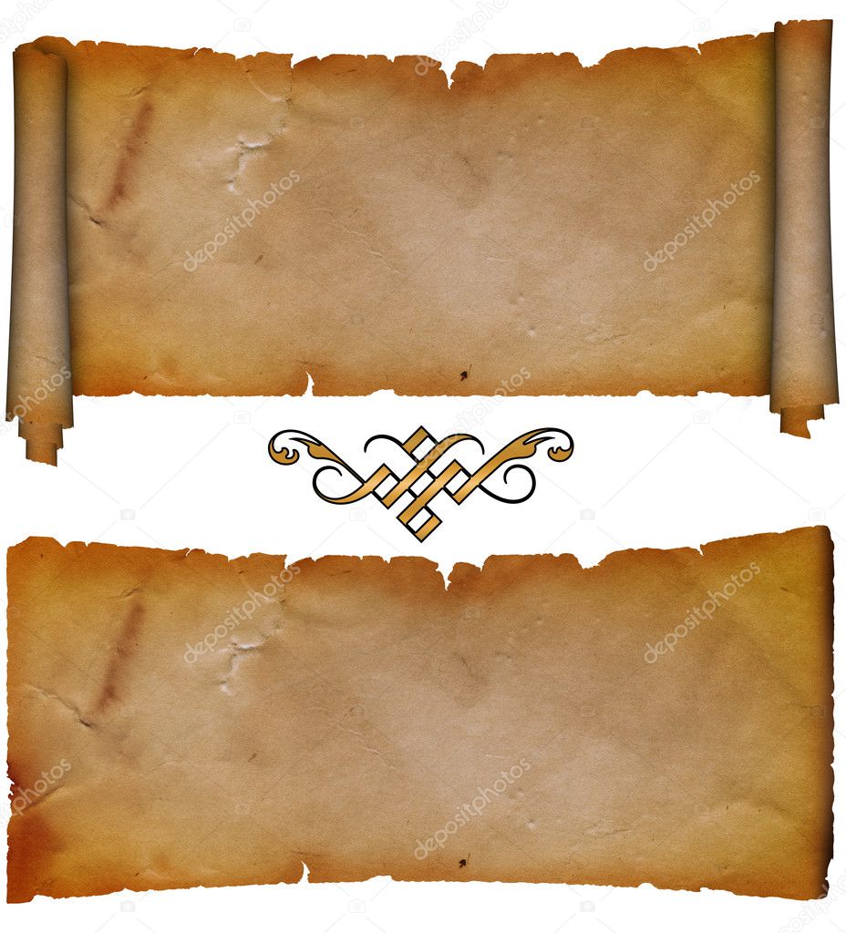 Parchment Paper Scroll Background