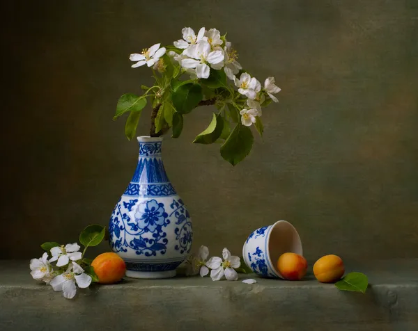 Still life with flowers of apple