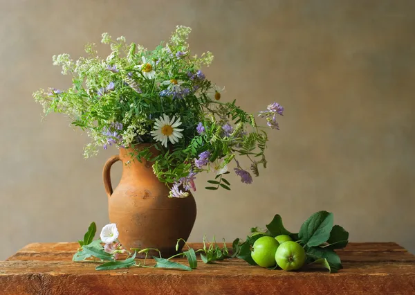 Still life with wildflowers