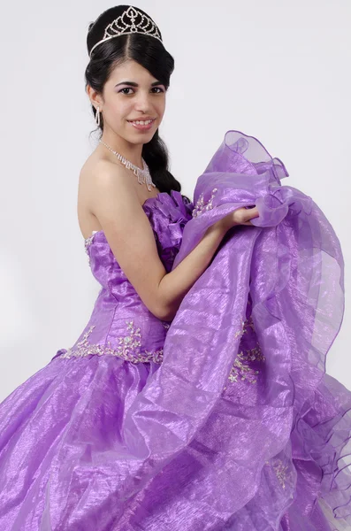 Young Girl in a Purple Dress