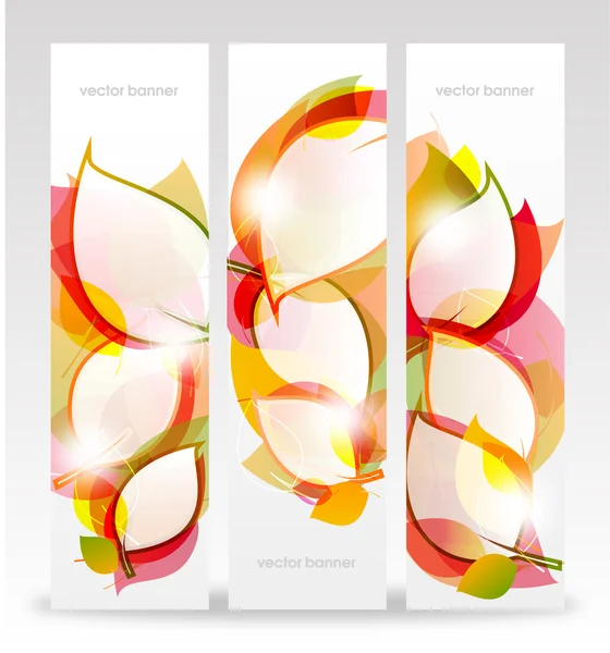 Autumn leaves banners