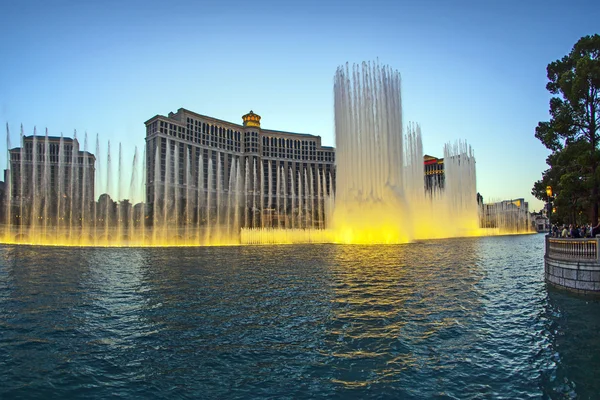 Famous Bellagio Hotel with water games in Las Vegas