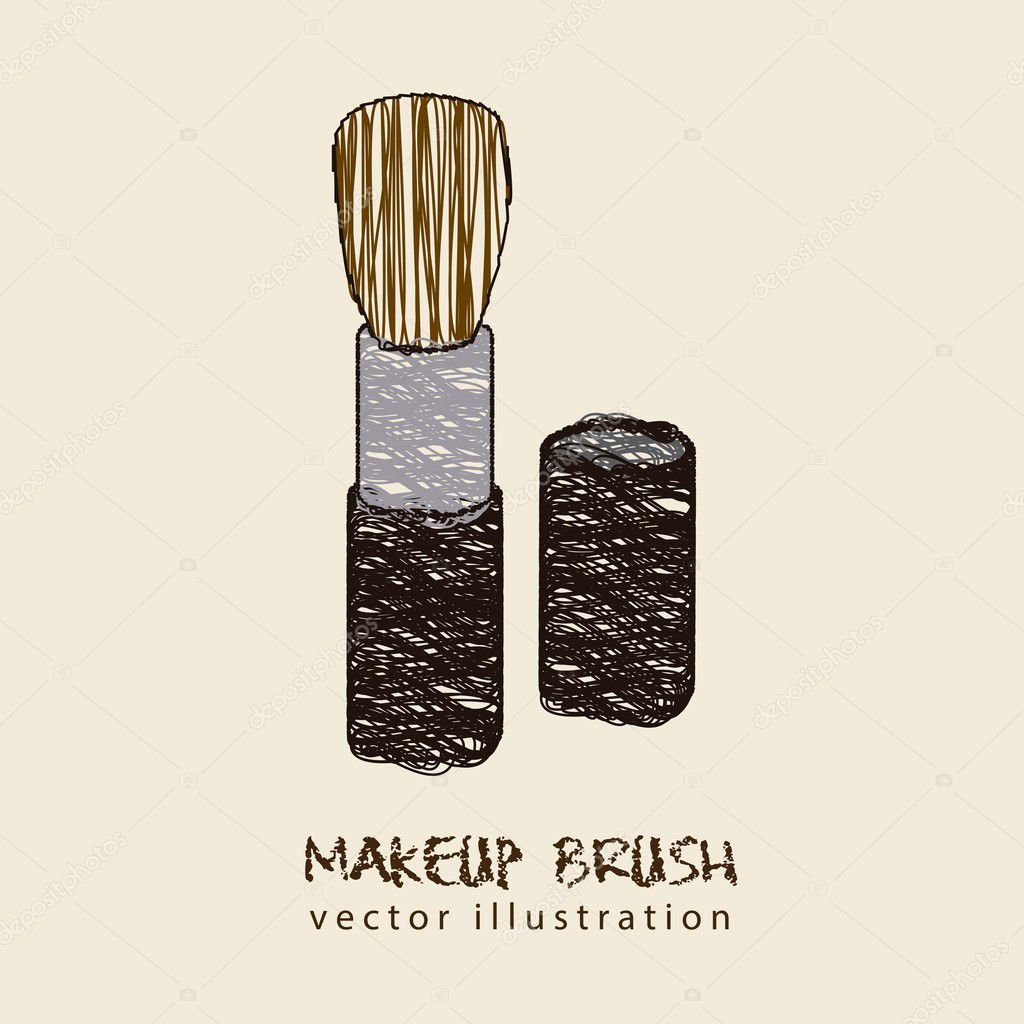 Makeup Brush Vector