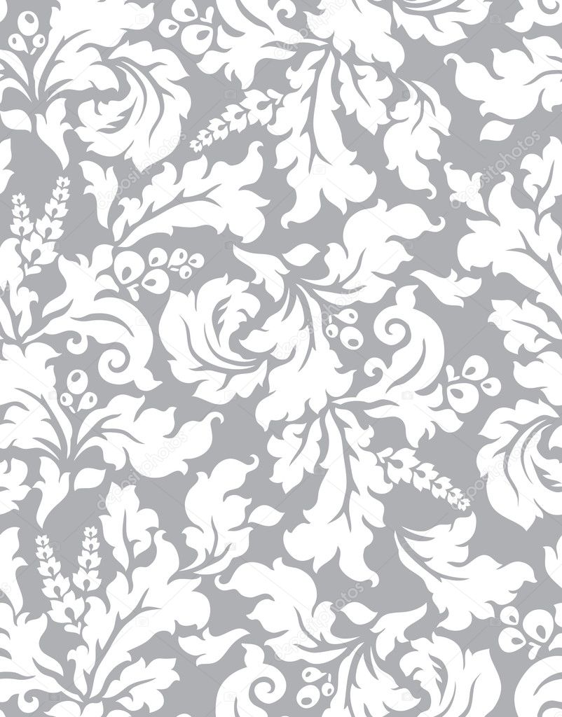 Vector Seamless Damask Pattern Stock Vector Gromaler 11424309