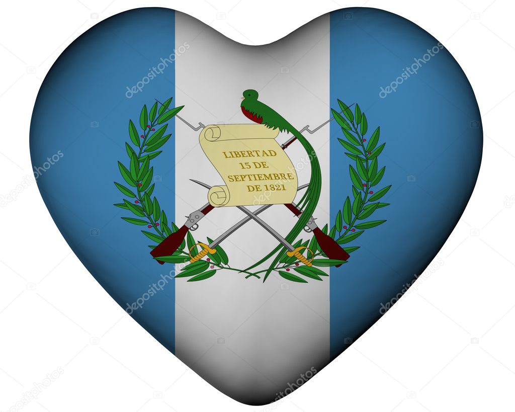 Corazón Con La Bandera De Guatemala — Foto De Stock #11247587 ...