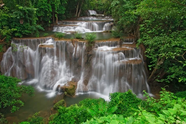 Tropical rainforest waterfall