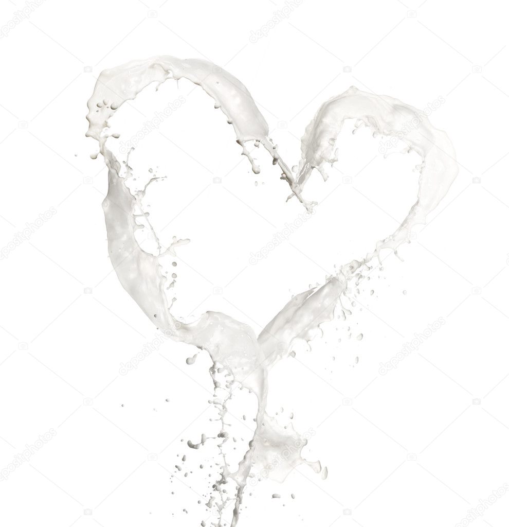 Milk heart — Stock Photo © jag_cz 12142238