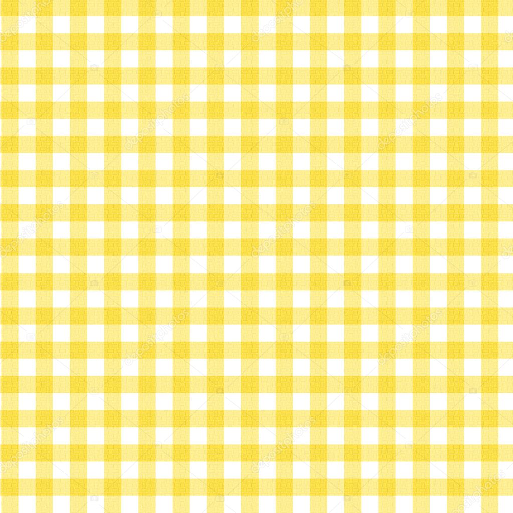 Fond tissu Vichy jaune — Photographie karenr © #11553452