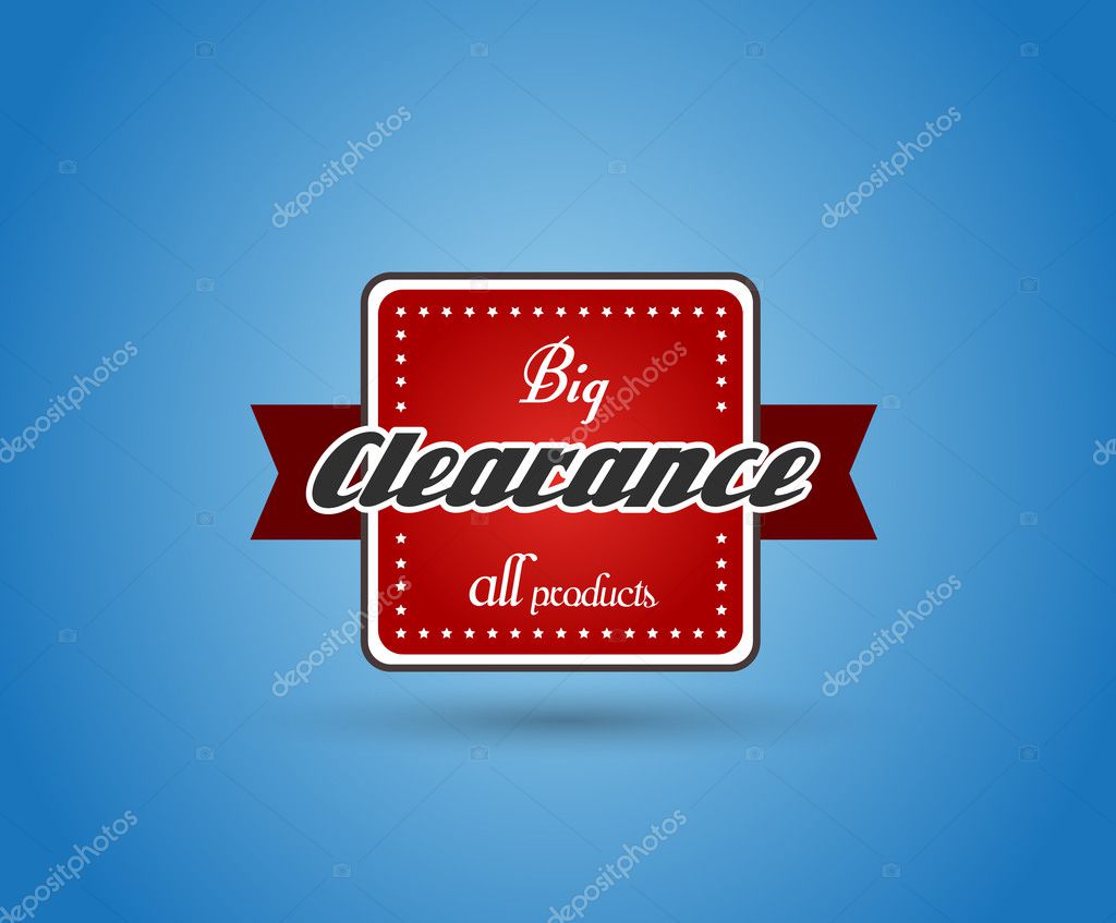 Clearance Sign Template