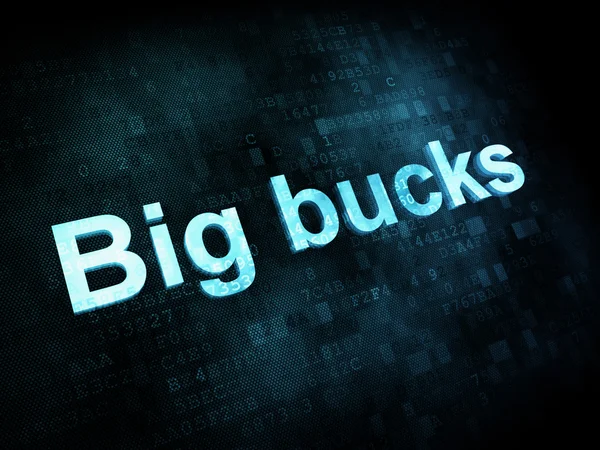 Money Concept Pixelated Words Big Bucks On Digital Screen Stock Image Everypixel 