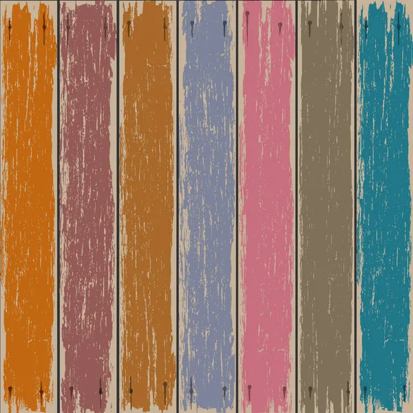 Colored old wooden fence