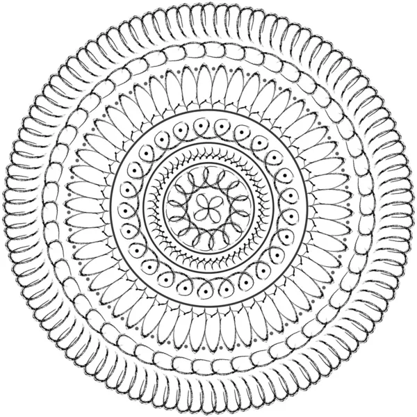Geometric mandala drawing - sacred circle