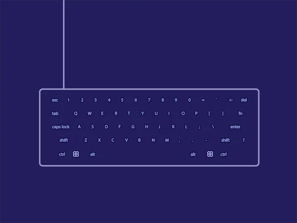 Keyboard Layout Vector