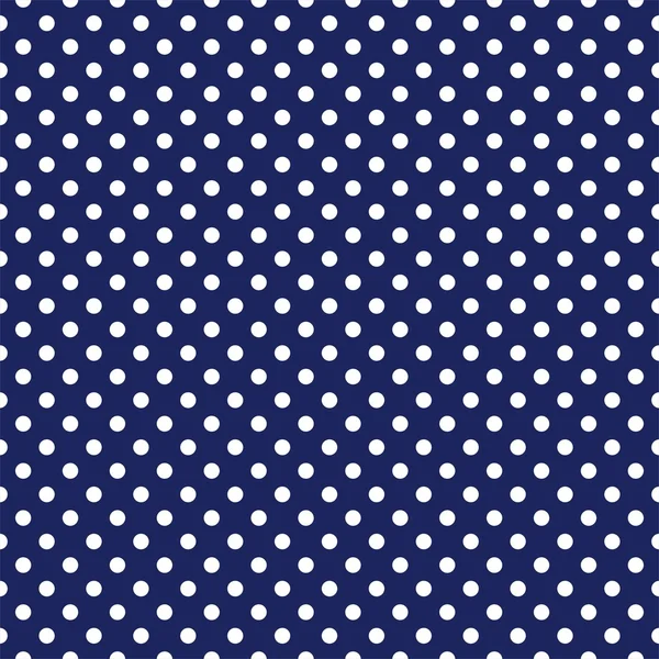 Vector Seamless Pattern With White Polka Dots On Sailor Navy Blue ...